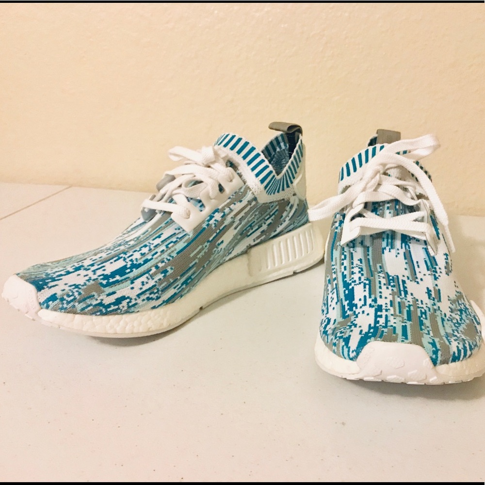 NWOT Adidas x SNS Datamosh Blue NMD R1 PK Men's - Picture 3 of 8
